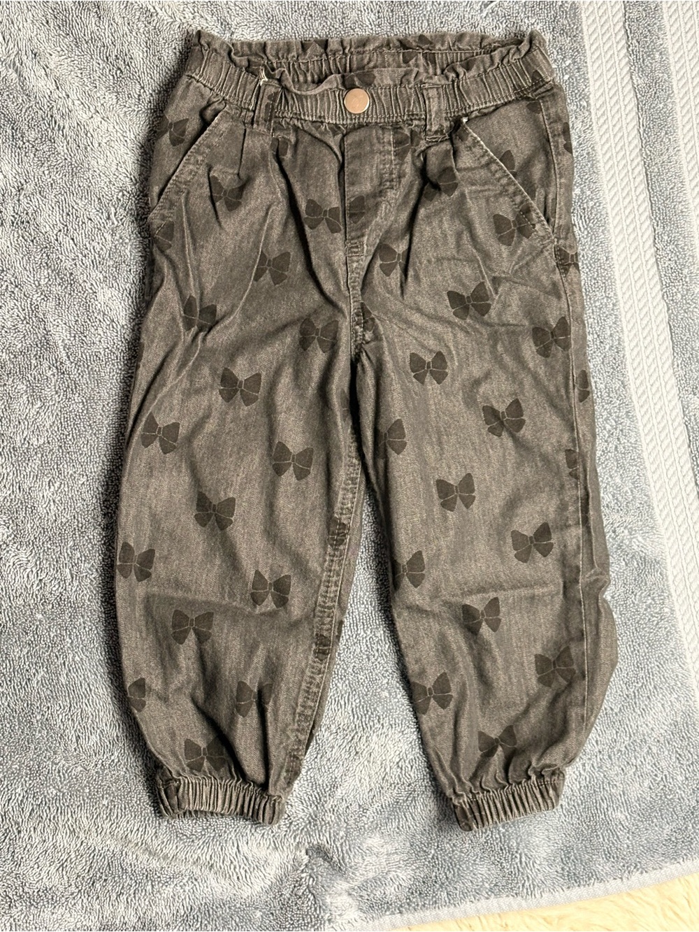 Garanimals Olive-Gray Butterfly Print Jogger Pants